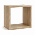 Scaffale cubo da soggiorno rovere chiaro in pannello truciolare 30 x 30 x 30 cm